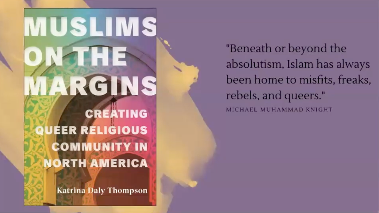 Muslims on the Margins Book Talk Graphic